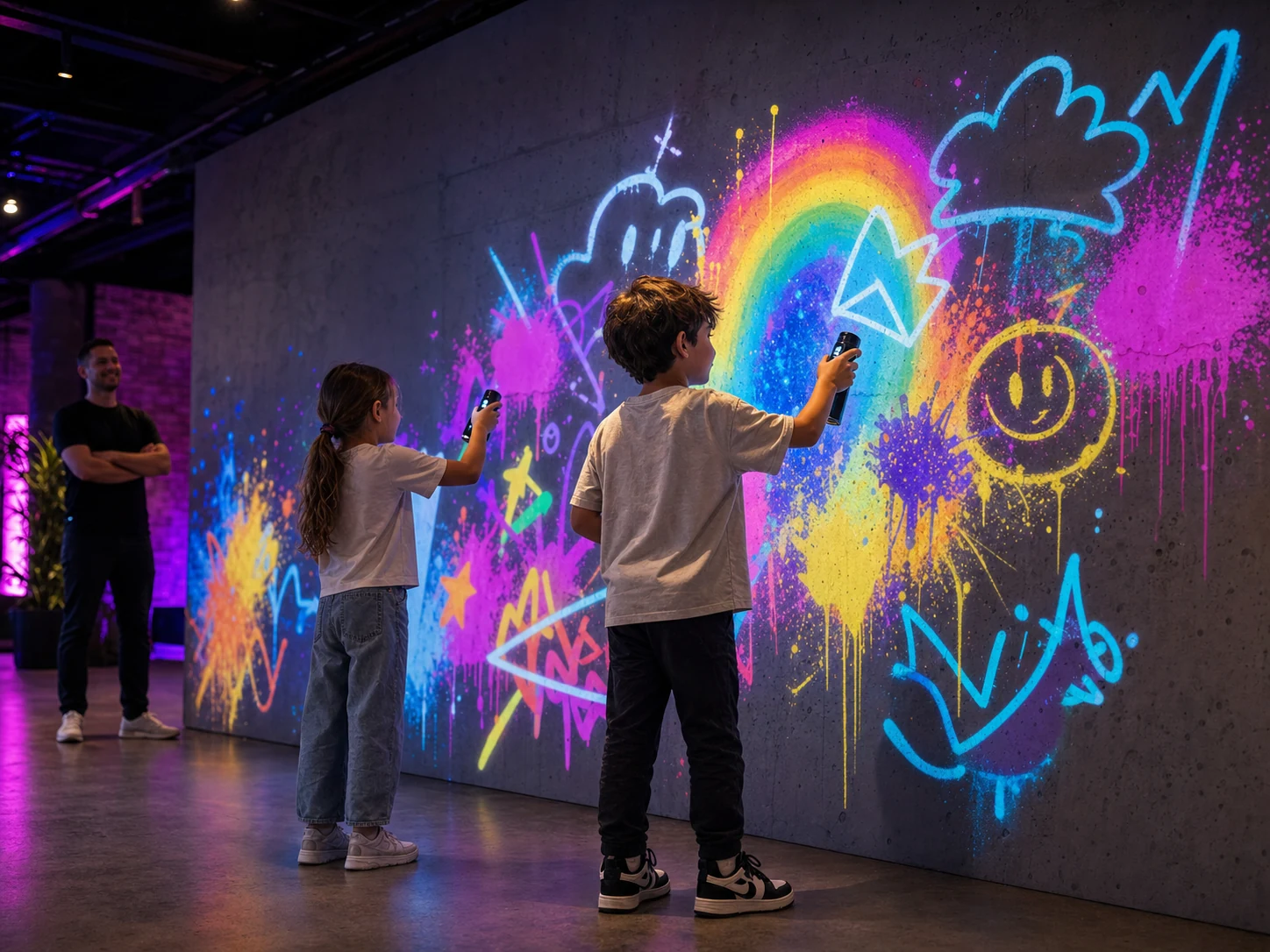 GraffWall Kids — atelier de graffiti numérique Animation Graffiti